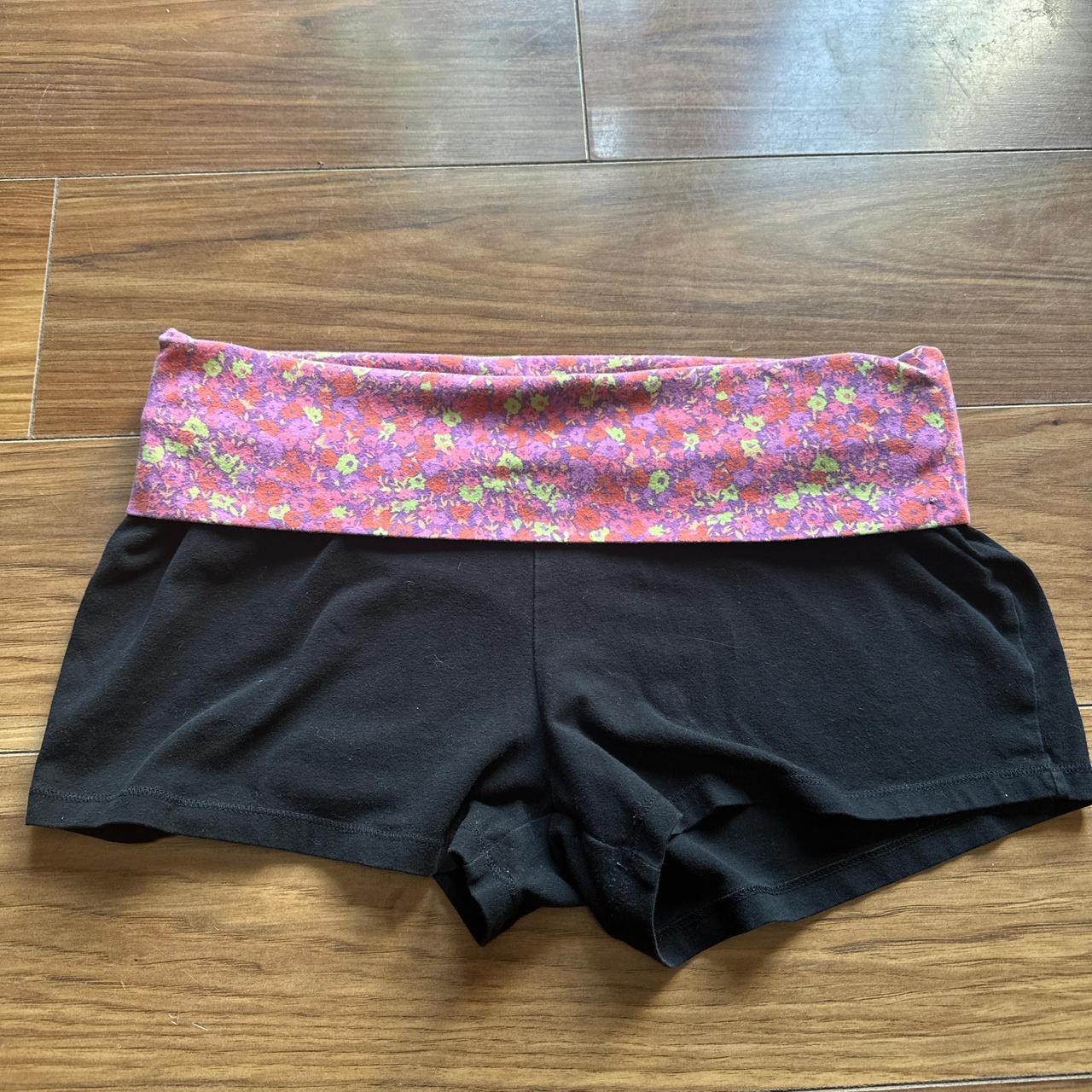 Fold over yoga shorts best sale