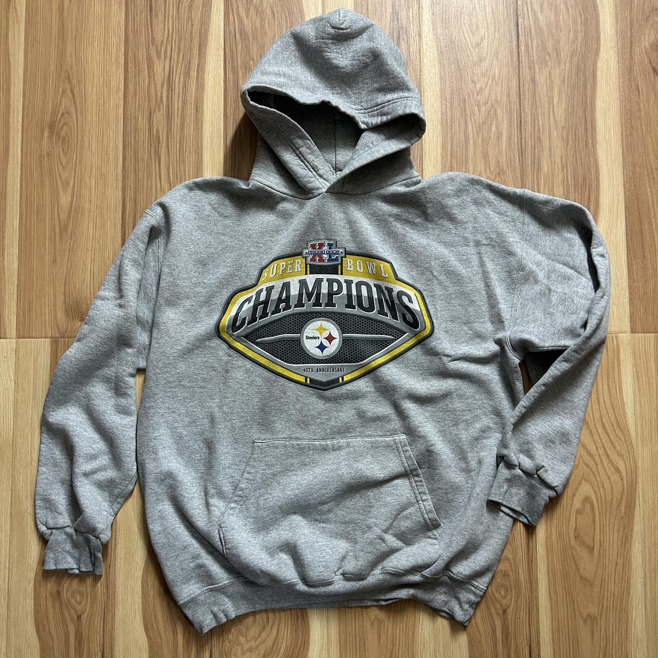 Vintage Reebok Pittsburgh Steelers hoodie Size - Depop