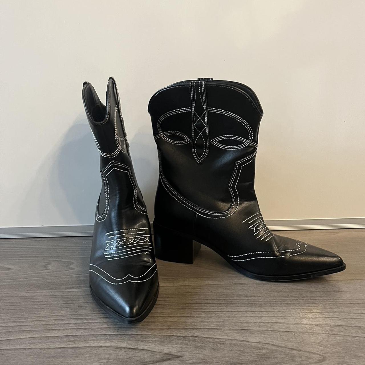 Princess polly cowboy boots Size 6 Worn once Depop