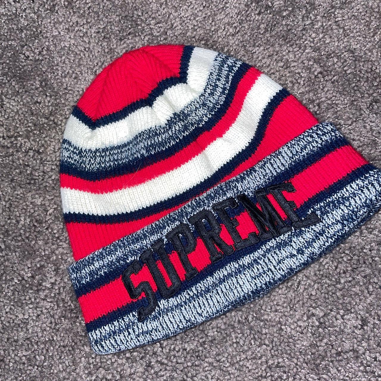 Supreme heather stripe beanie on sale