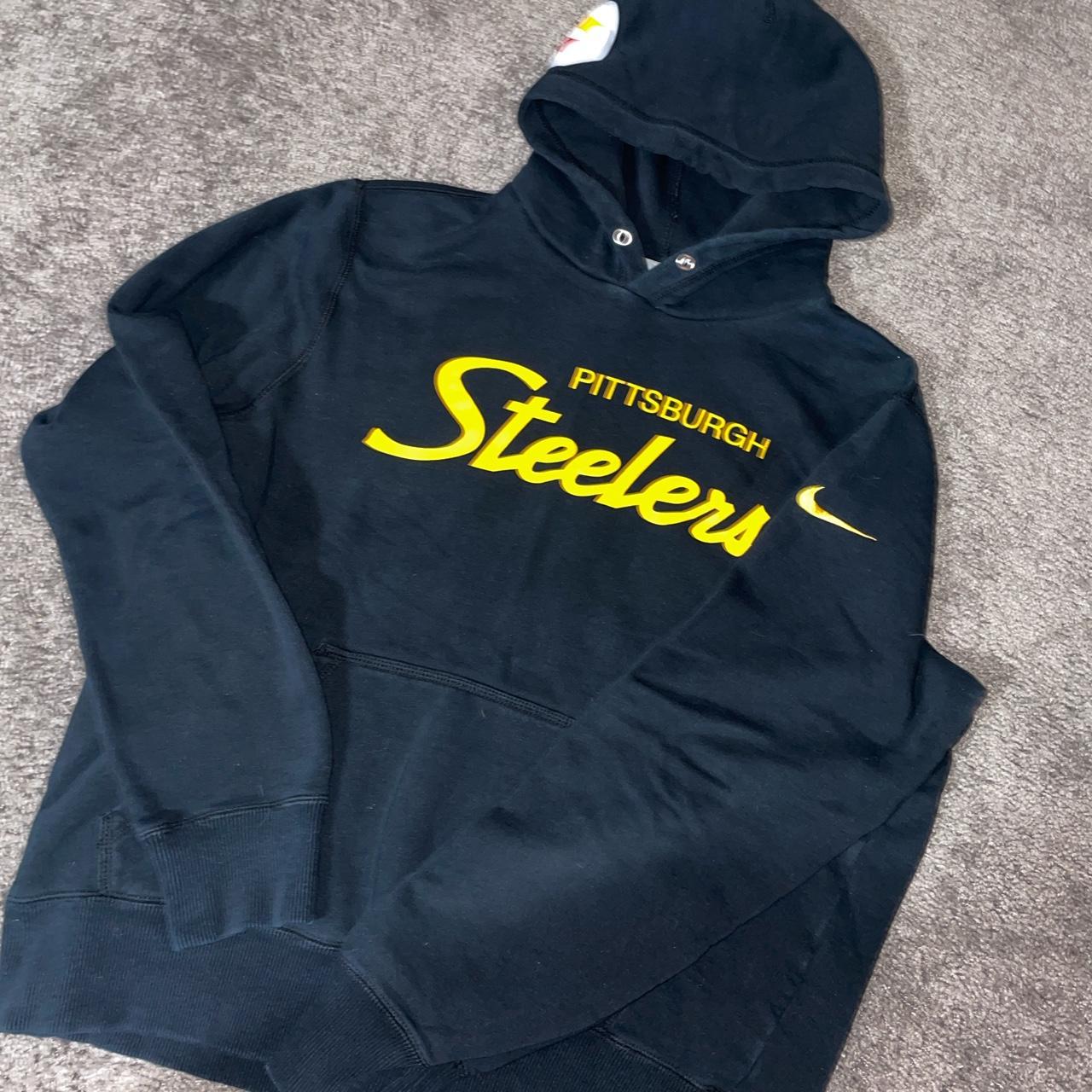 Nike Pittsburgh Steelers hoodie -size large - Depop