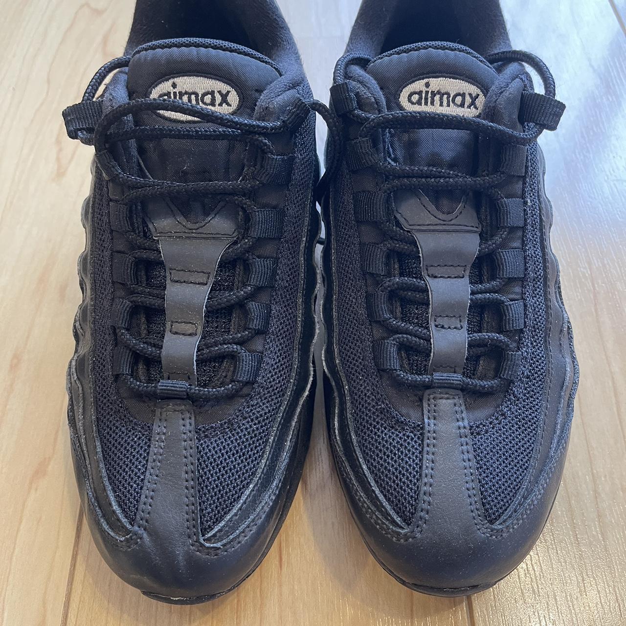 Nike air max 95 triple black Doesnt come with... - Depop