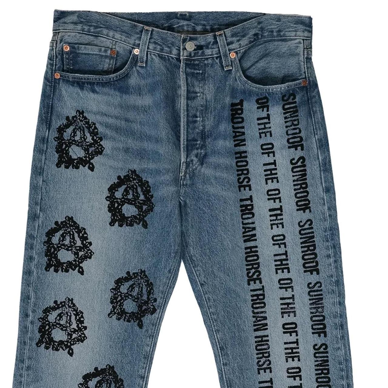 Denim Tears x Levi's 501 Pyrex Tears Jeans Virgil Abloh: Figures of  Speech Release