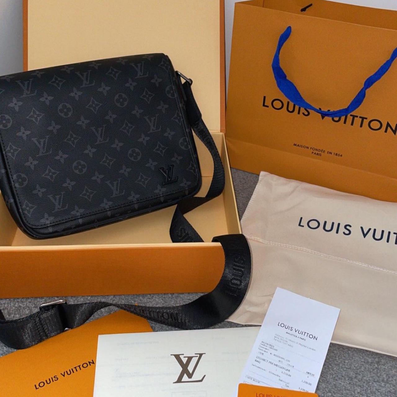 Louis Vuitton Men's Black Bag | Depop