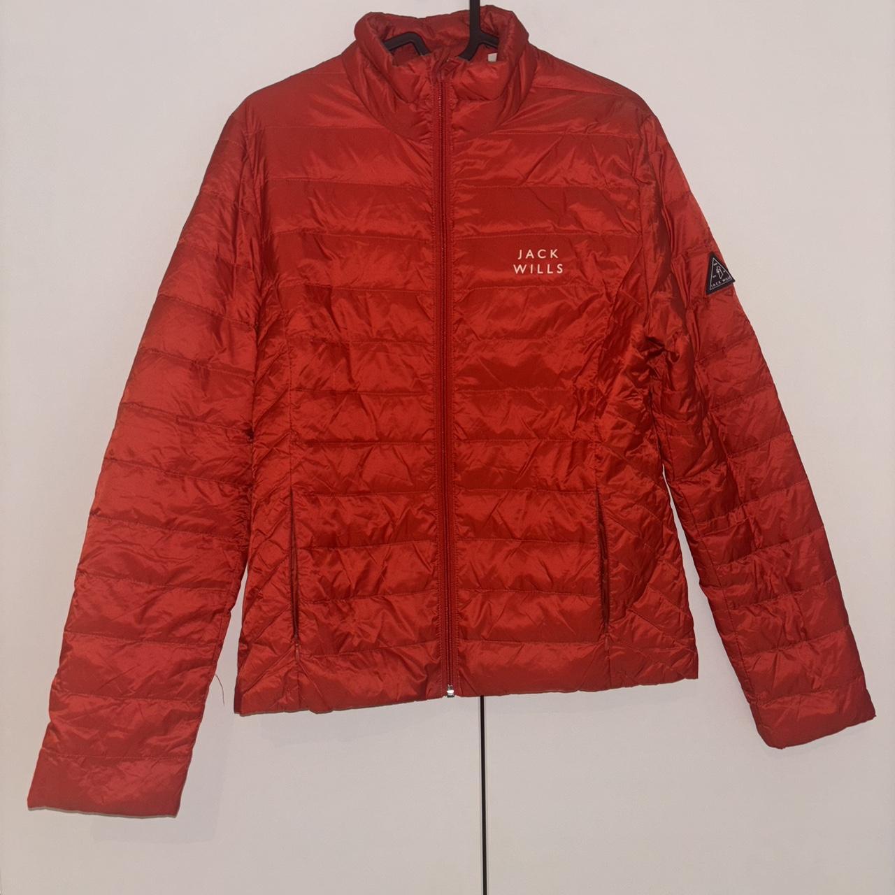 Jack wills red puffer jacket hotsell