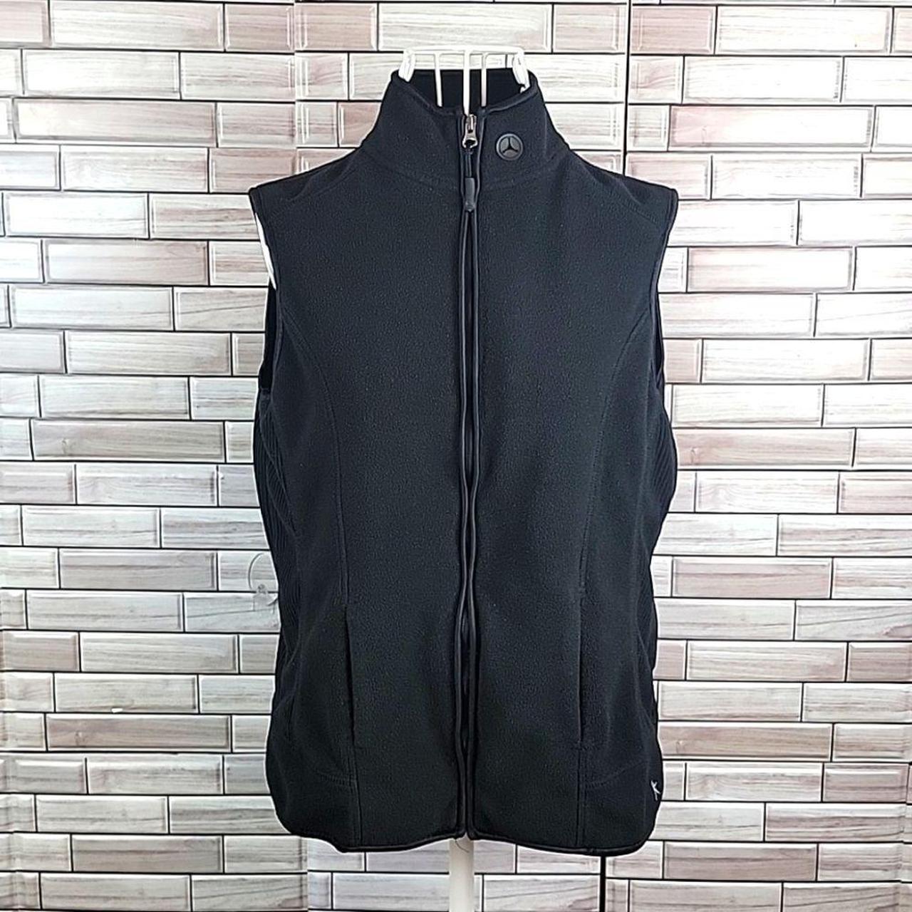 100 polyester microfleece soft fabric in this vest. Depop