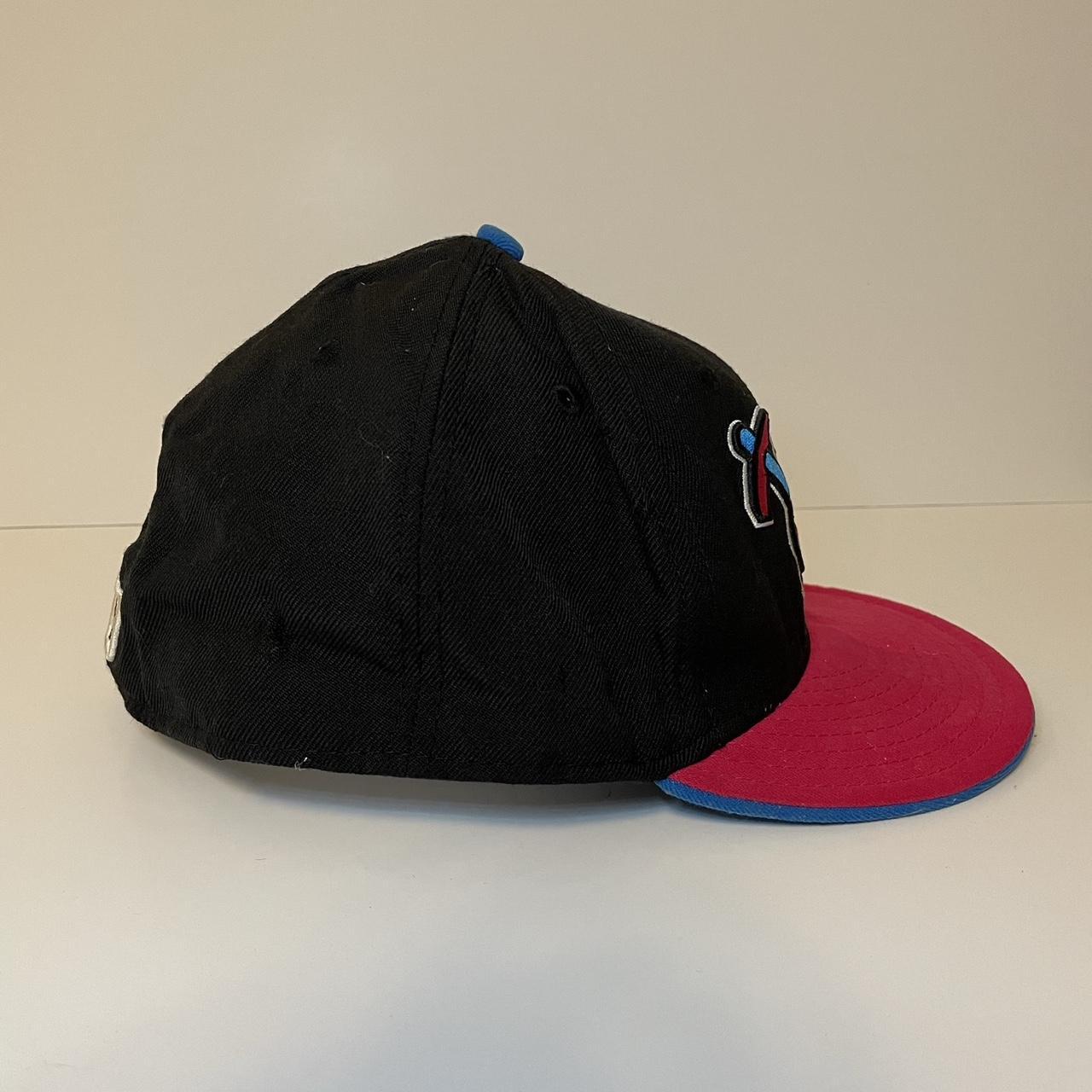 Minor league baseball hat Red and black with a - Depop