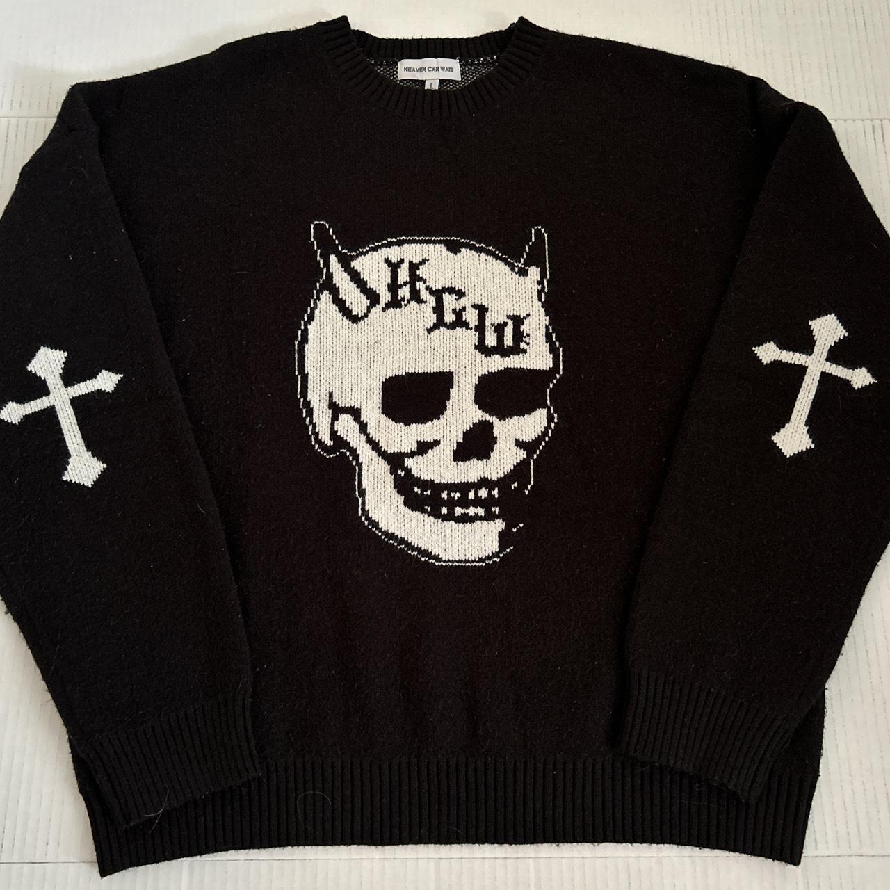 HEAVEN CAN WAIT スカルニットセーター L hideyoshi Heaven Can Wait