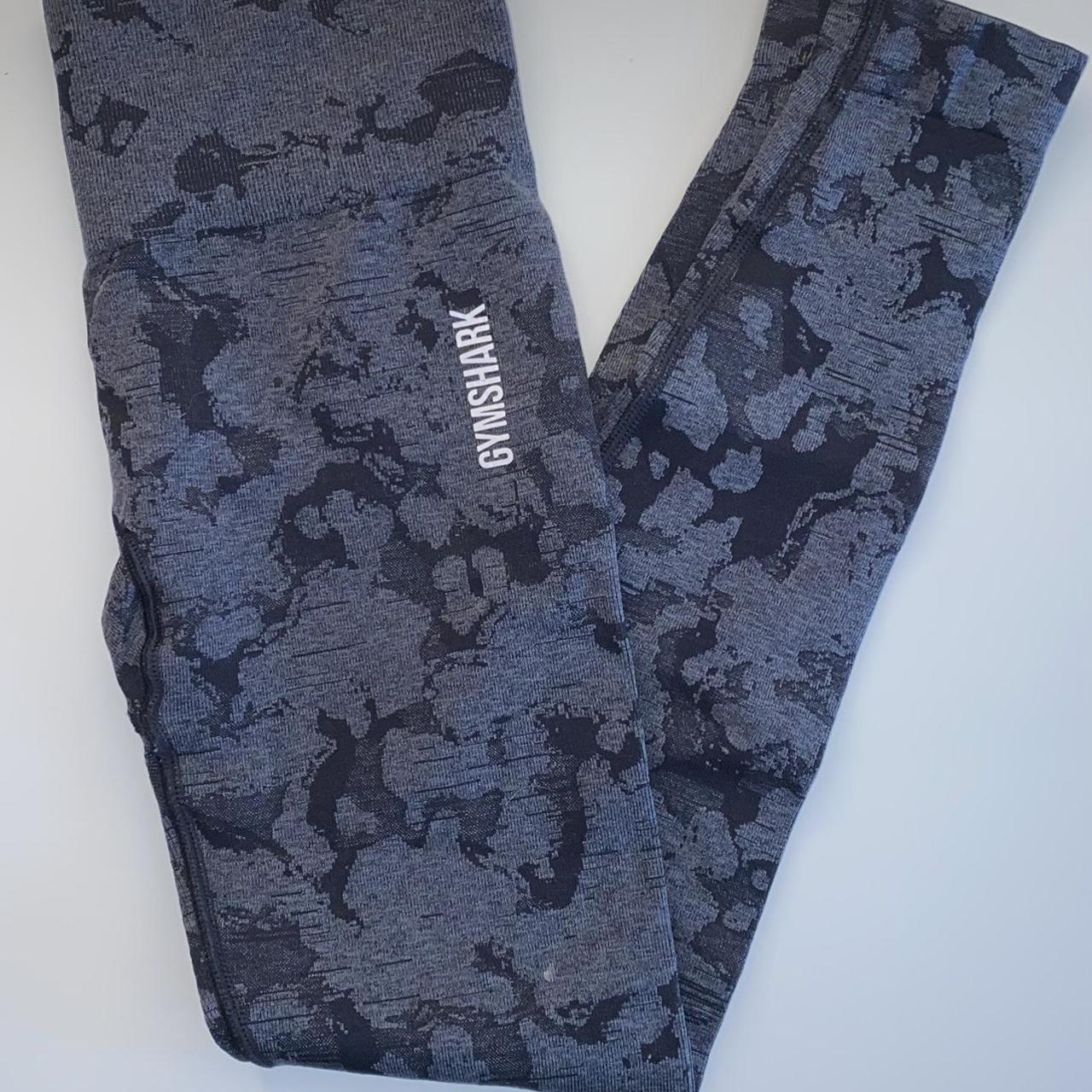 Gymshark Women's Black and Grey Leggings Depop