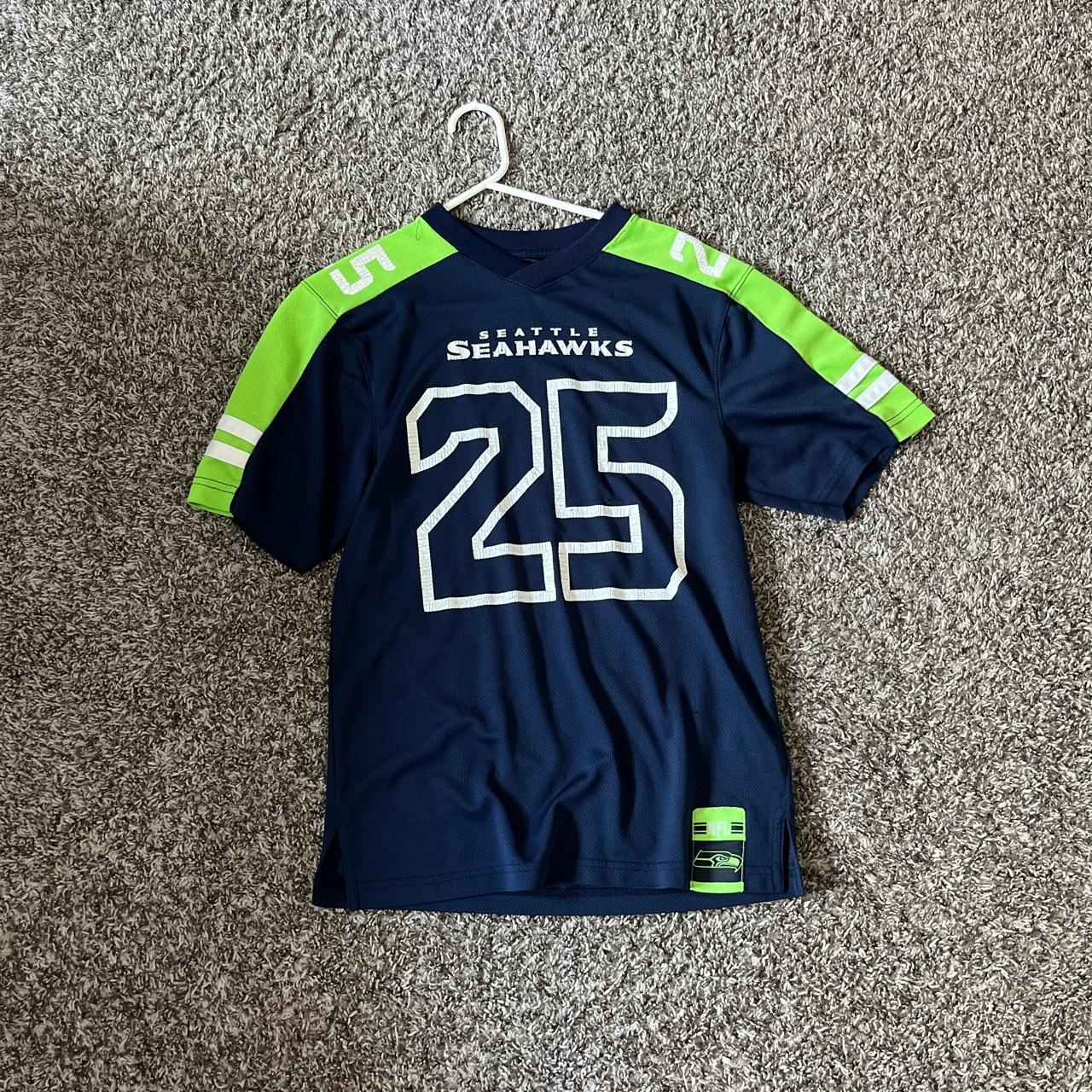 Richard Sherman Seahawks jersey/shirt. decently old, - Depop