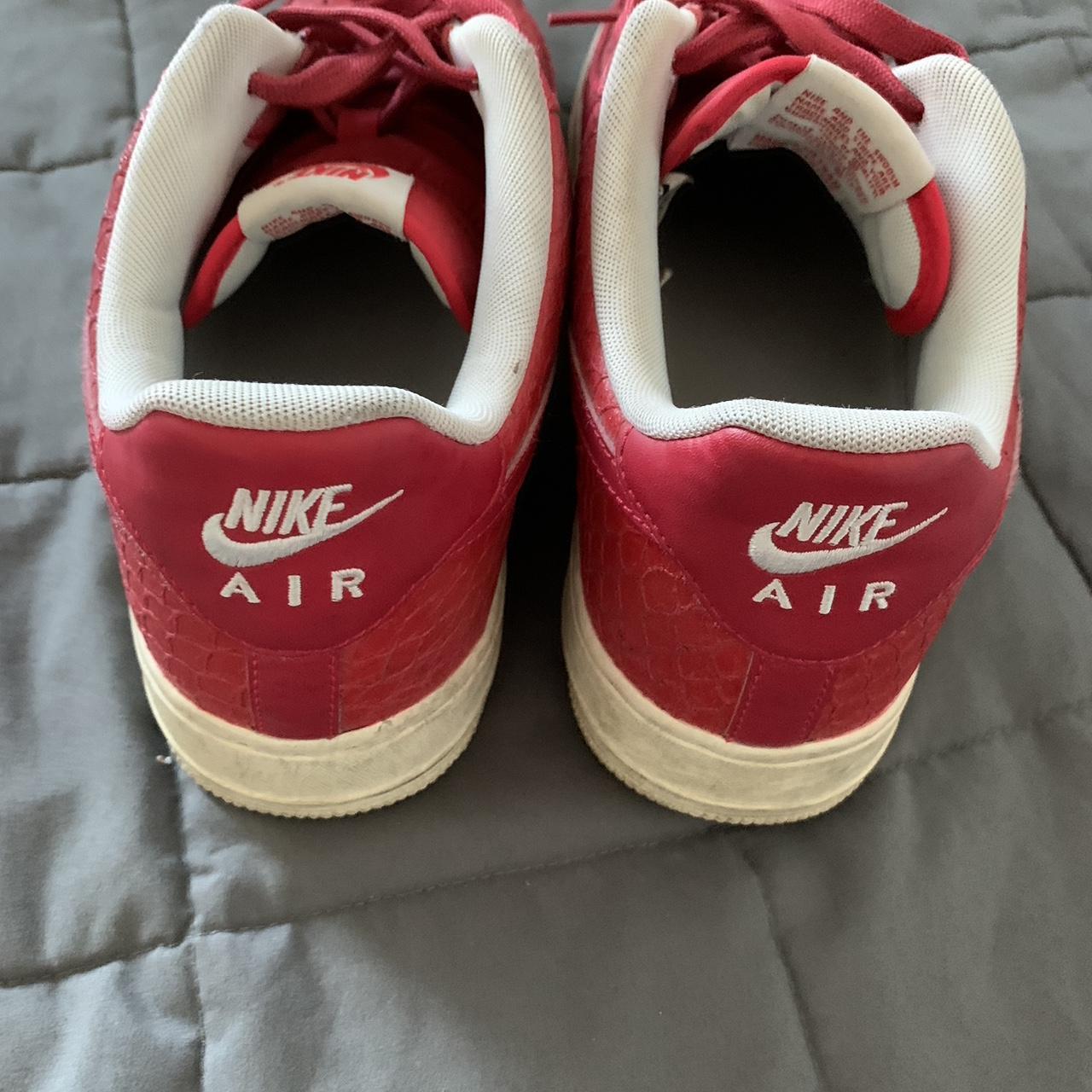 Red Snake Skin Nike Air Force 1 #af1 #nike #red... - Depop