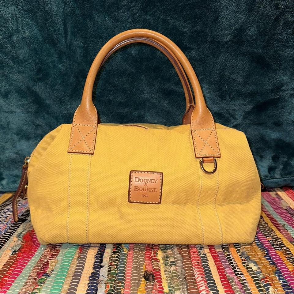 Dooney and bourke yellow satchel hot sale