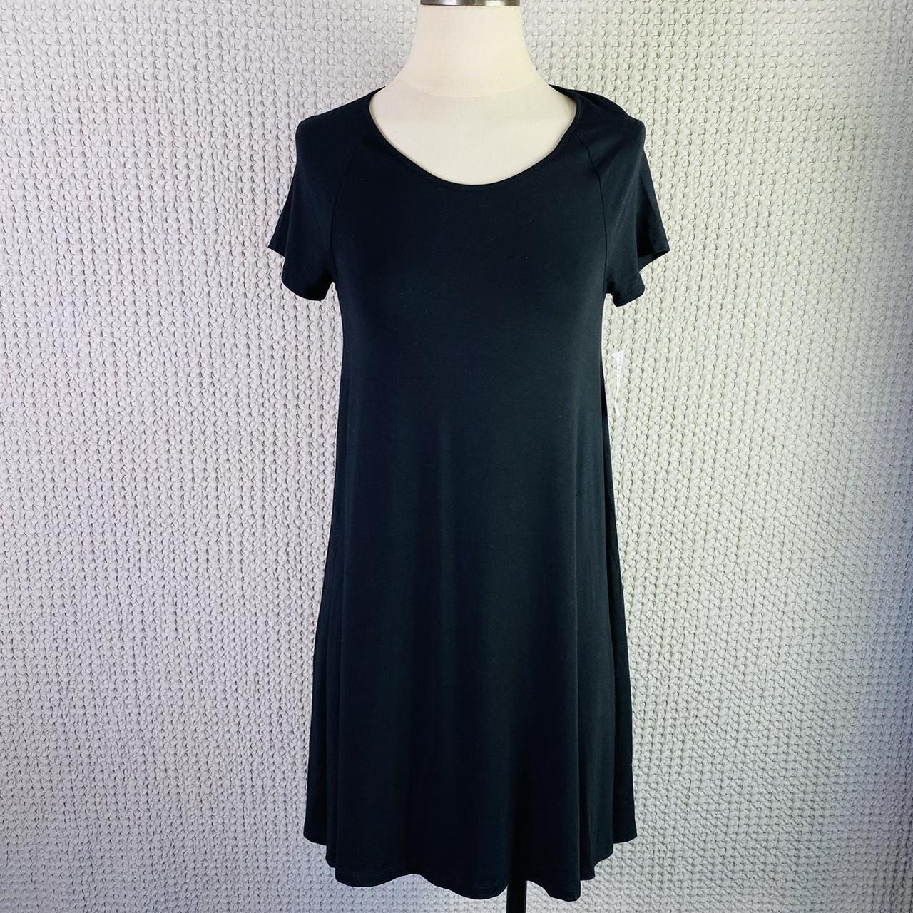 Old Navy Black Shirt Dress Short Sleeve Stretchy. Depop