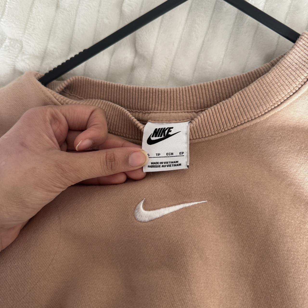 nike jumper womens beige
