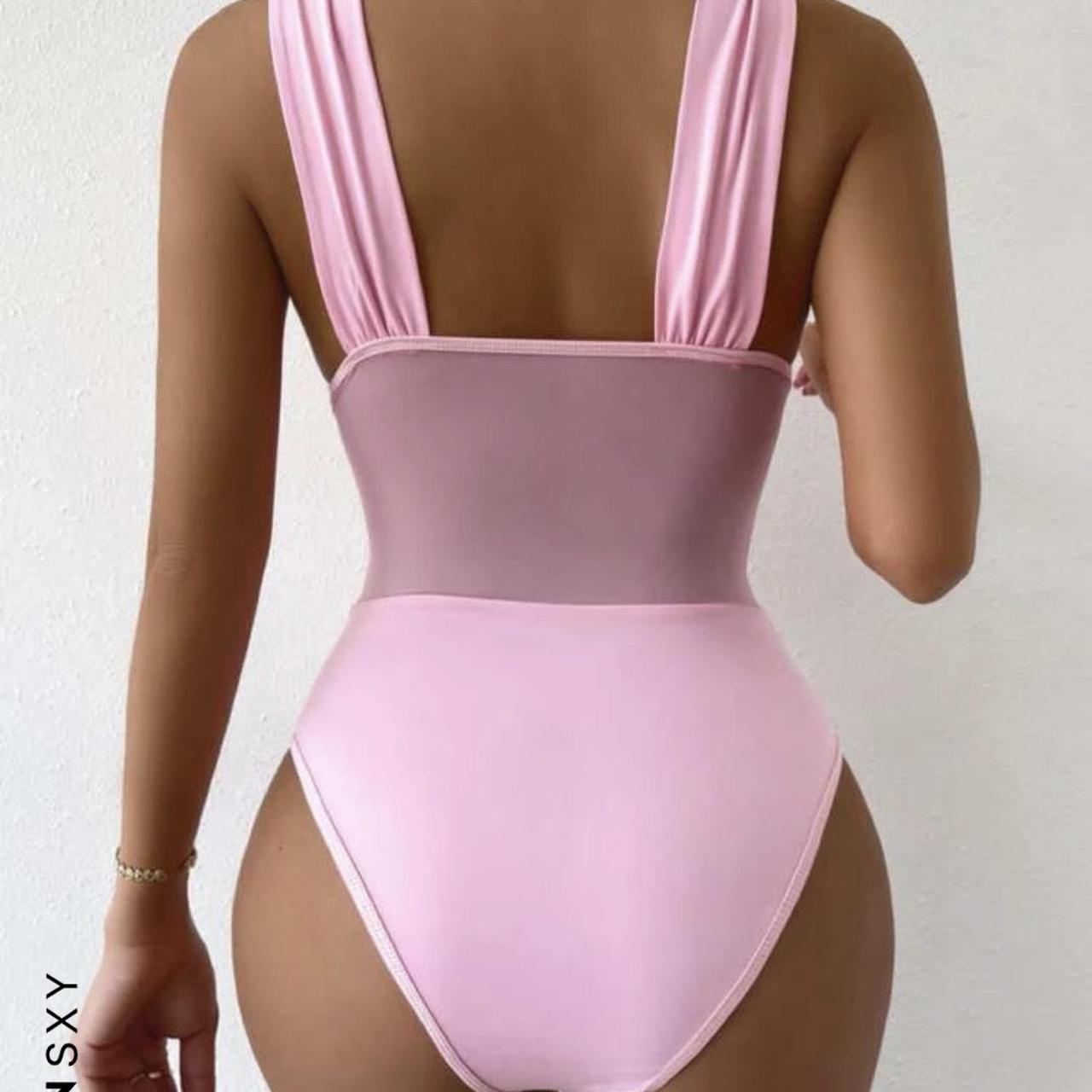 SHEIN Women S Pink Bodysuit Depop