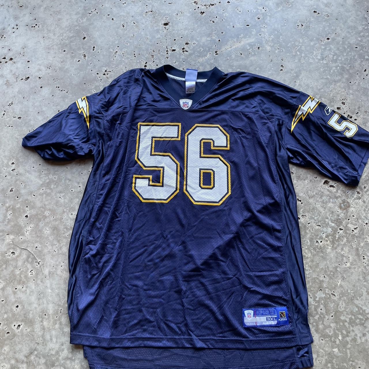 nfl chargers jersey merriman mens size xxxl open to - Depop