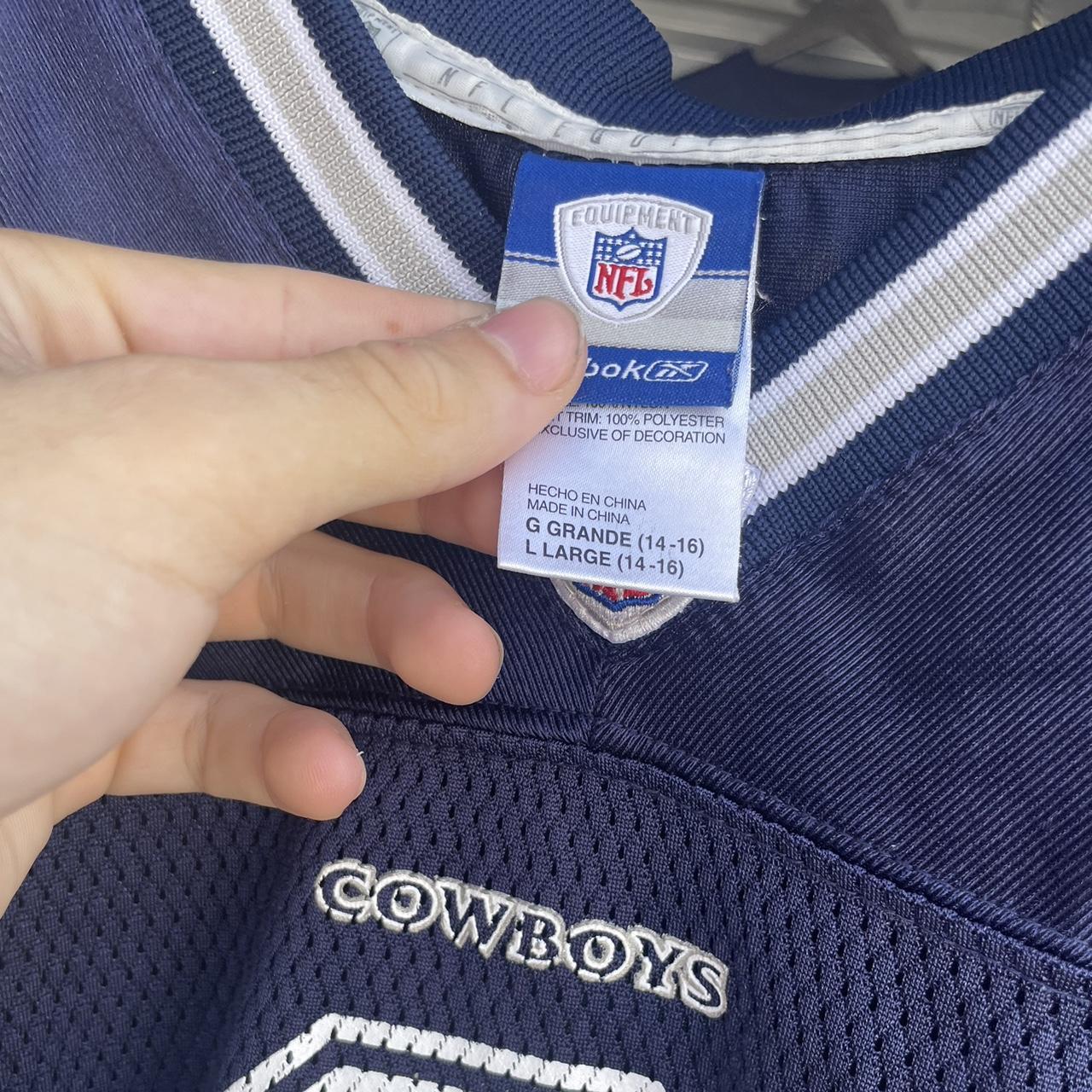 Vintage Rebook NFL Dallas Cowboys Tony Romo Jersey - Depop