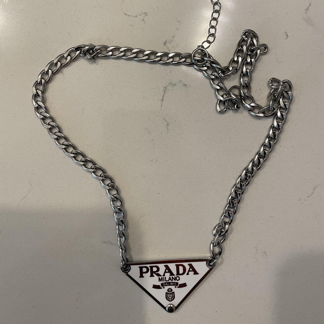 Prada Men's White Jewellery Depop