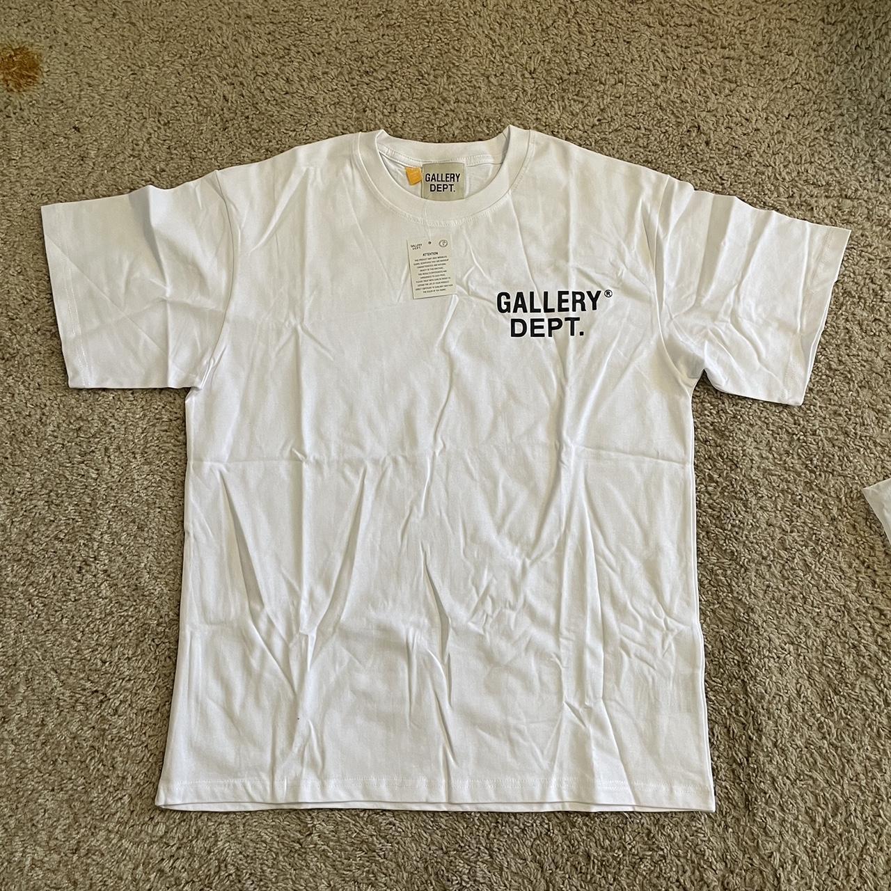 Gallery dept white size L boxy fit never worn with... - Depop
