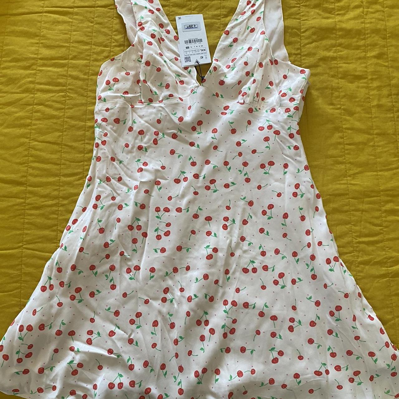 Zara Mini Cherry Dress 🍒 Size XXL NWT - Depop