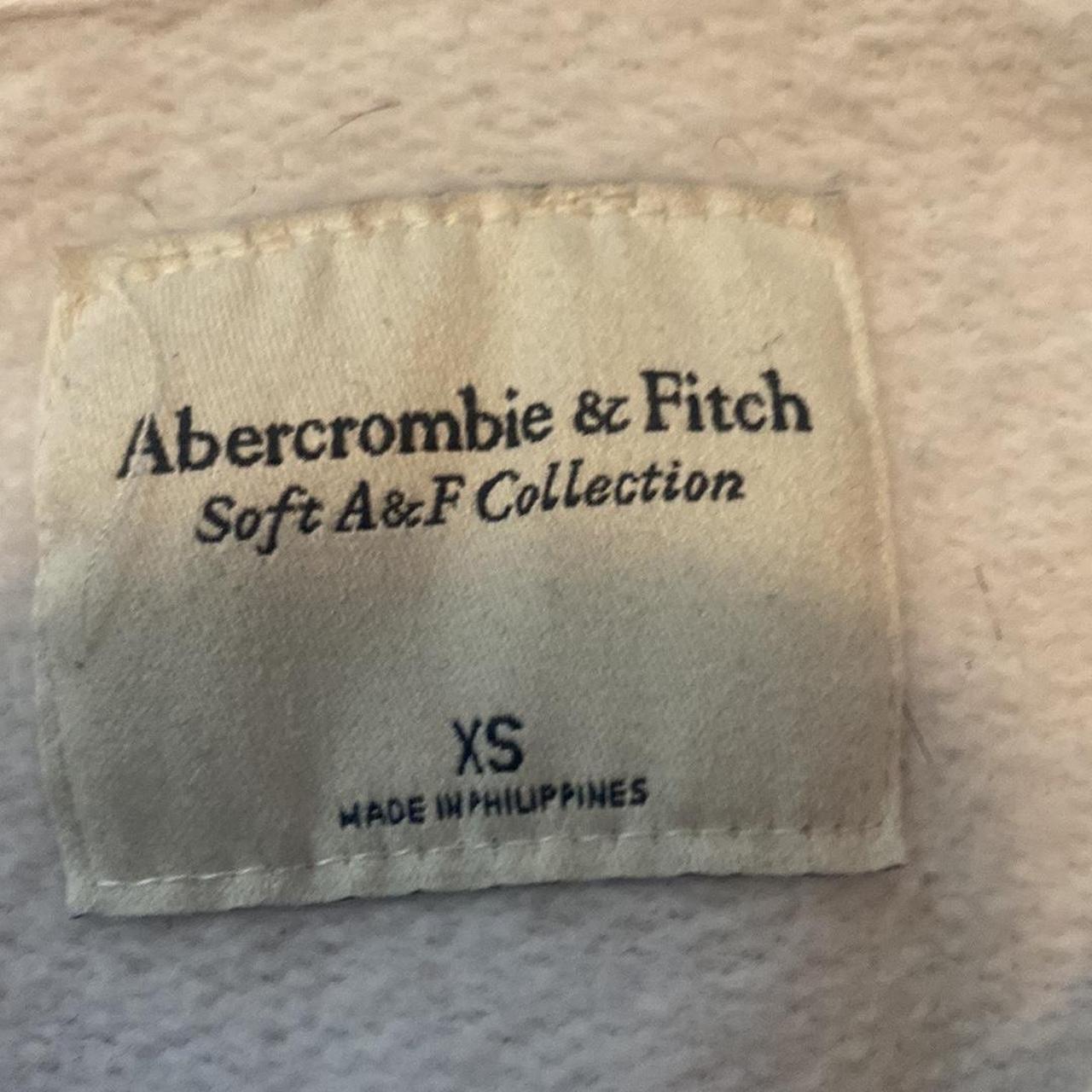 Abercrombie & Fitch Women's Cream and Brown Hoodie Depop