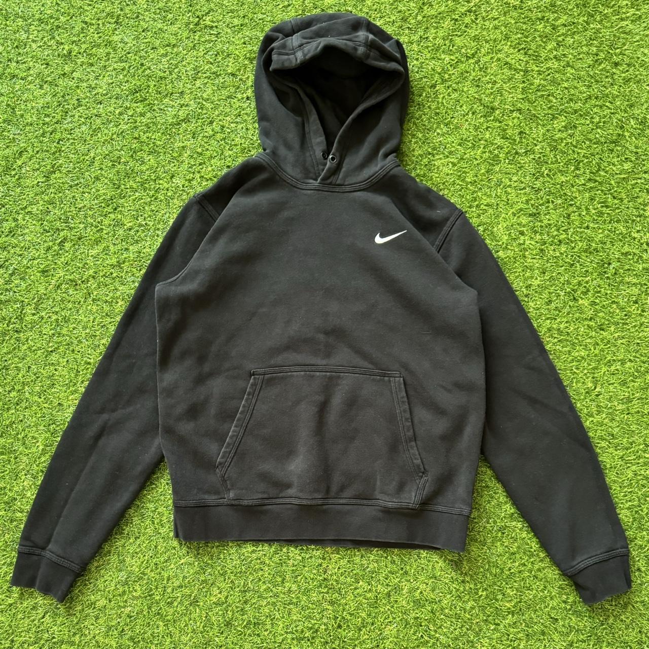 Black Nike Hoodie Size M No Flaws #nike #vintage #y2k - Depop