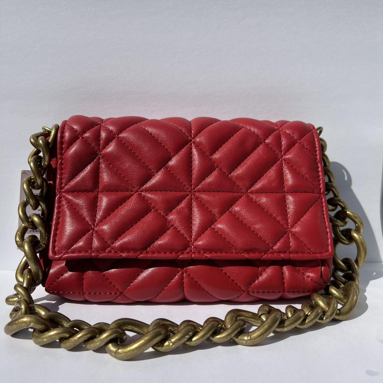 ZARA QUILTED CHAIN STRAP SHOULDER BAG