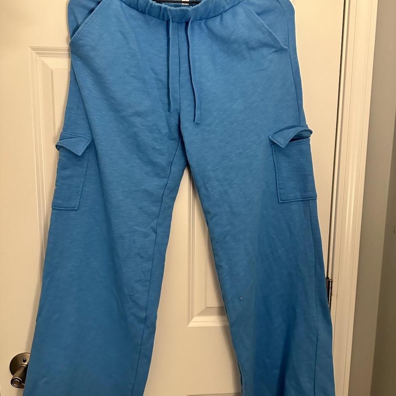 Colsie blue cargo sweatpants in blue (color