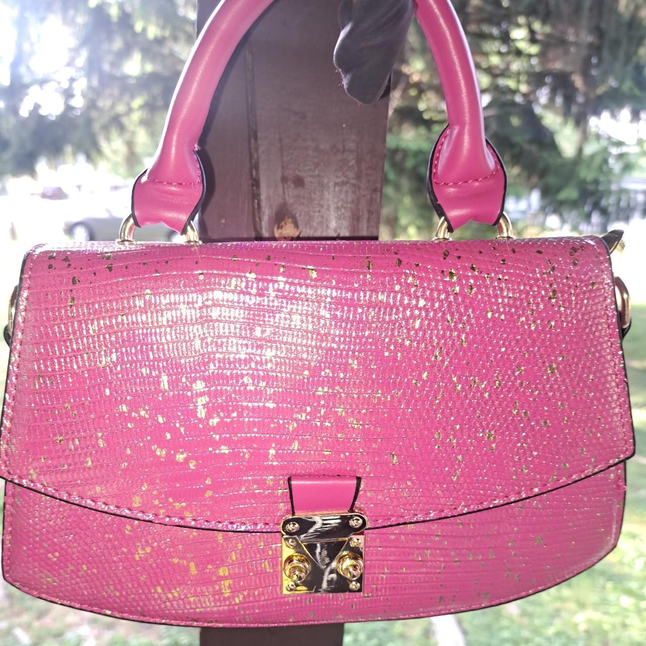 NWOT Barbie Pink Sparkly top handle bag This bag is - Depop