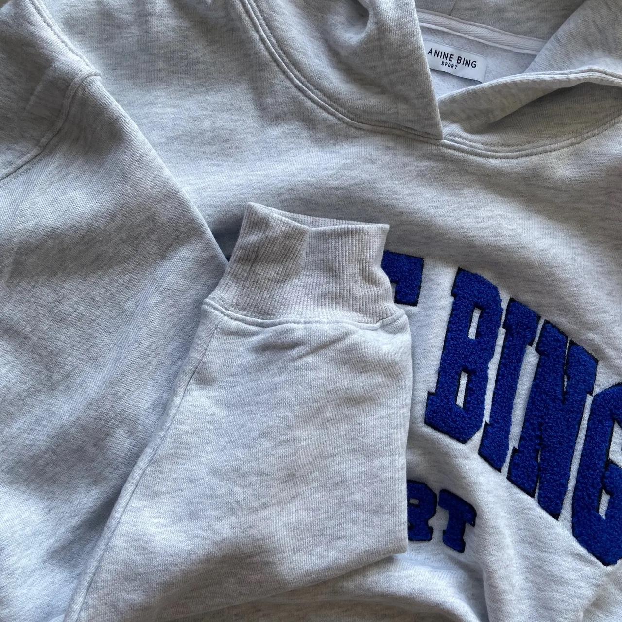 Custom Anine Bing Sweatshirt (Blue Letters) - Depop