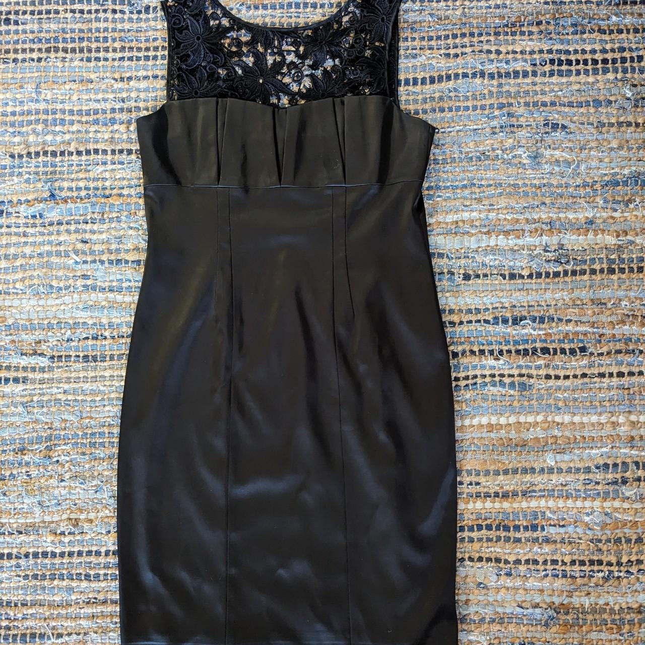 David meister black cocktail fashion dress