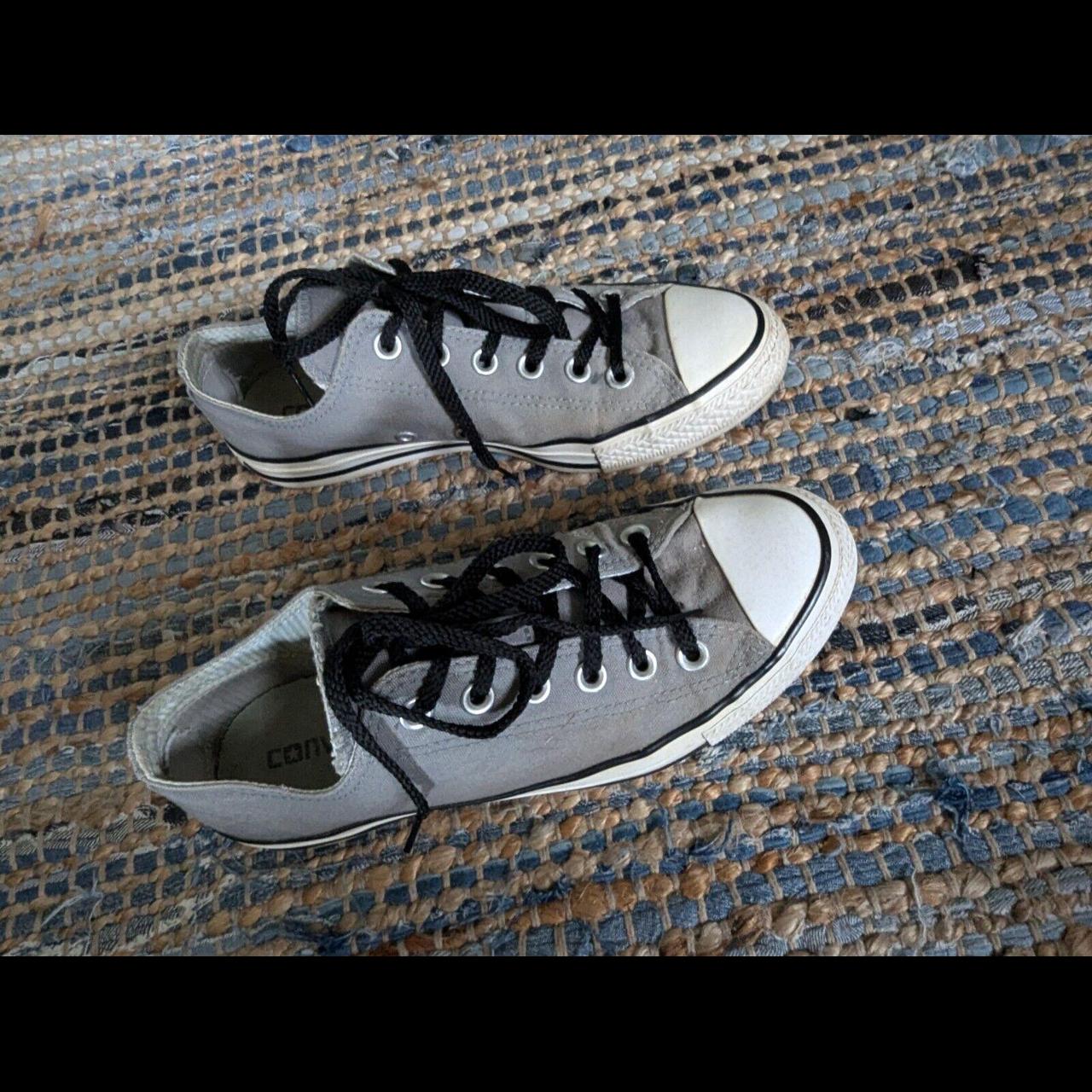 Converse grey double tongue hotsell