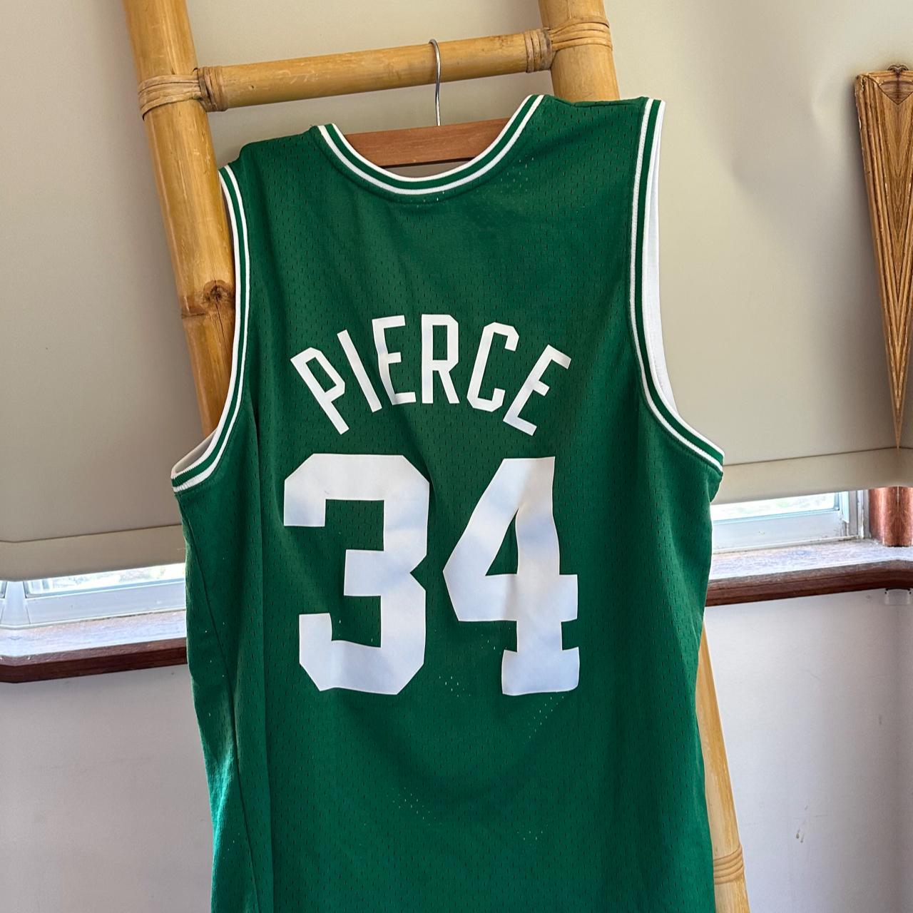 NBA Men's White and Green Top Depop