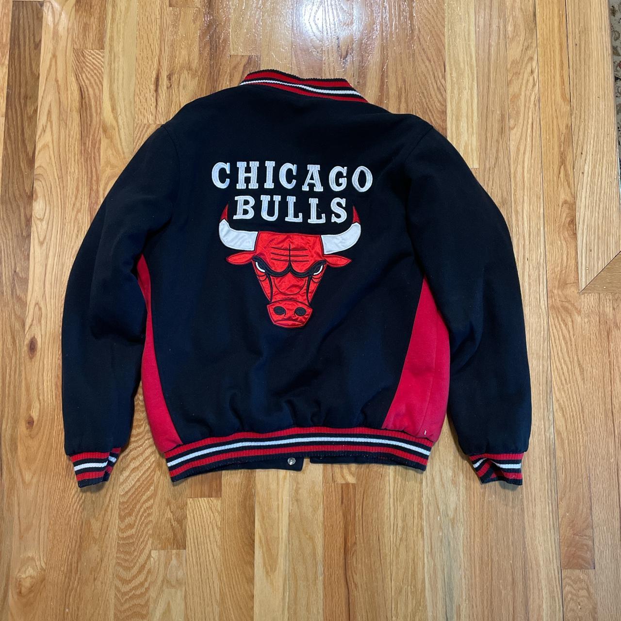 Vintage Reversible Chicago Bulls Jacket - Depop