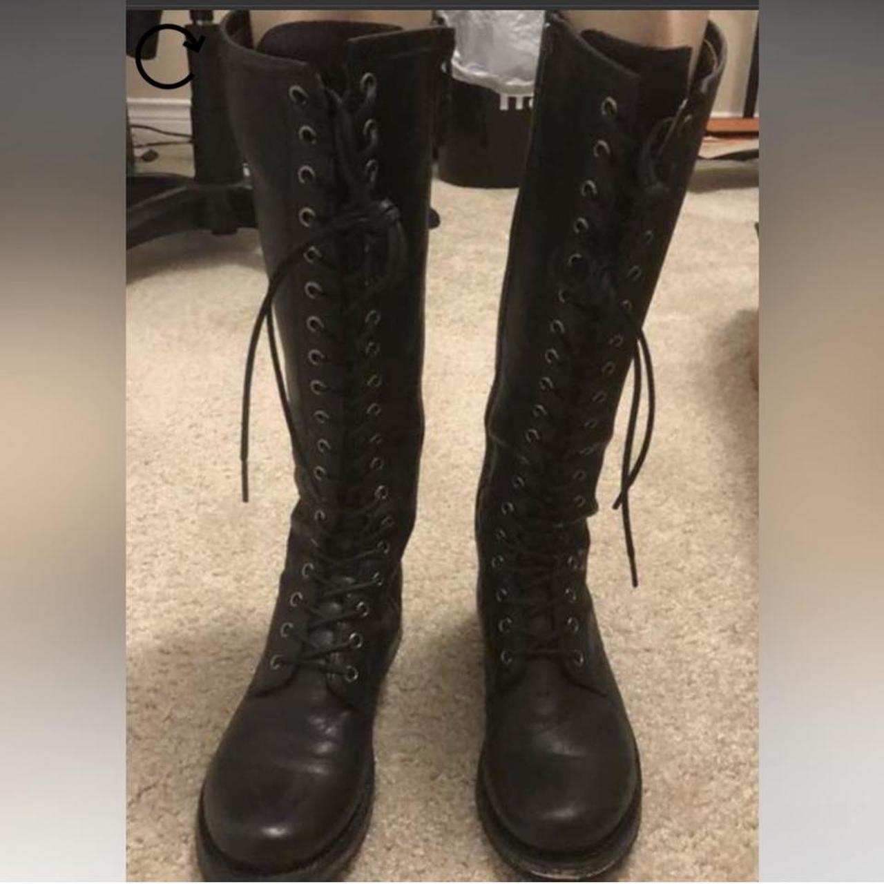 Frye veronica lace up hot sale boots