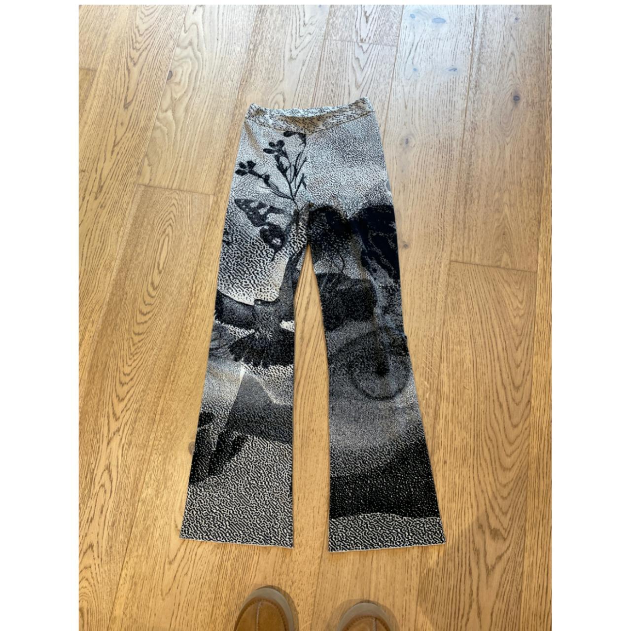 Paloma Wool Mia Eye Print Trousers - Size 10 In Ecru