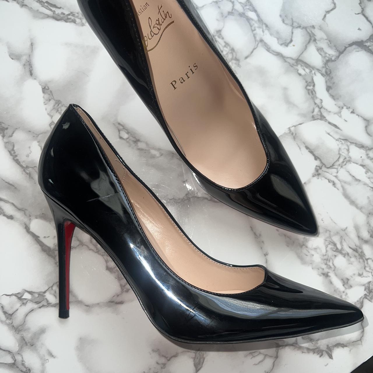 louboutin black heels red bottom