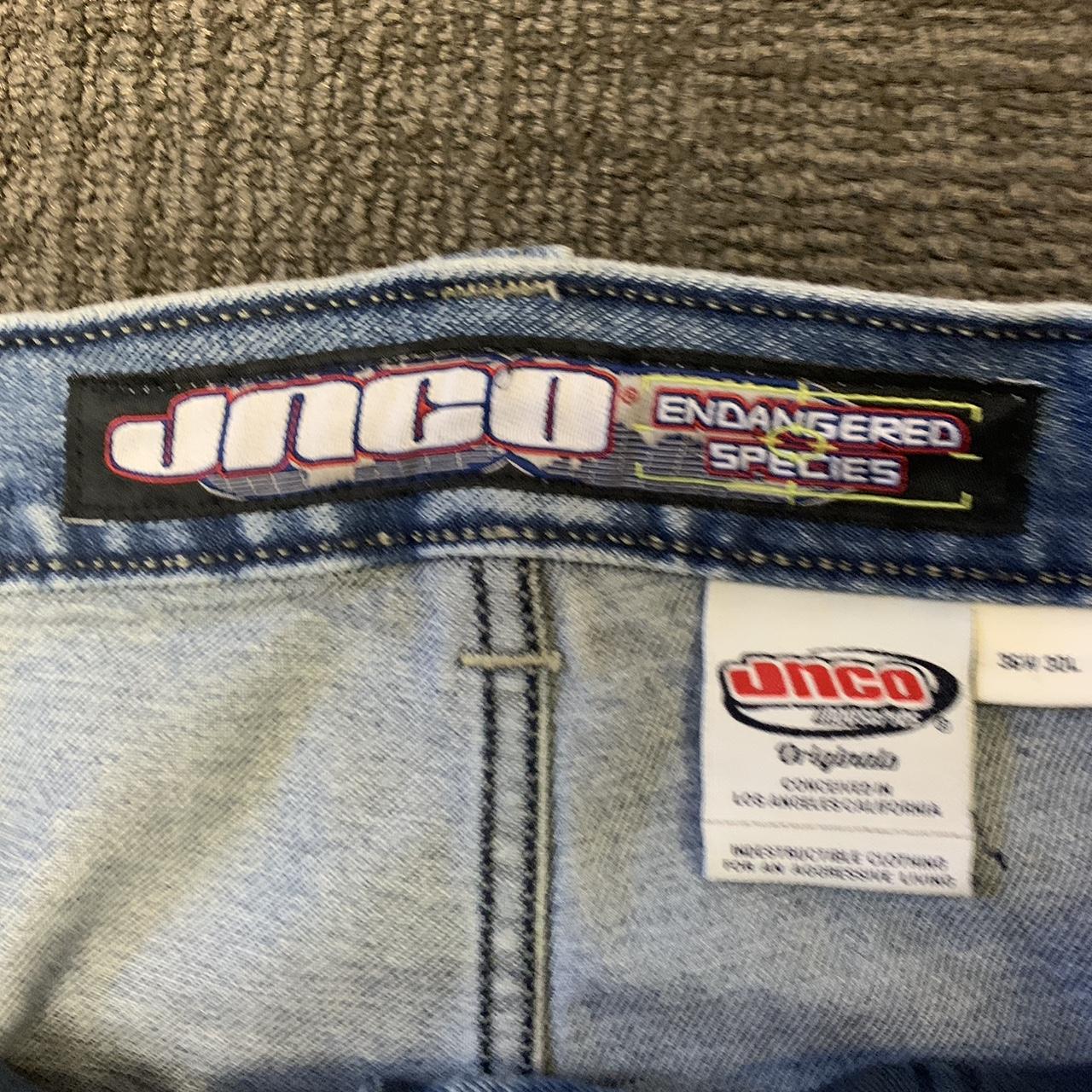 JINCO  rare jnco tribals grey flaming skull very baggy | Depop