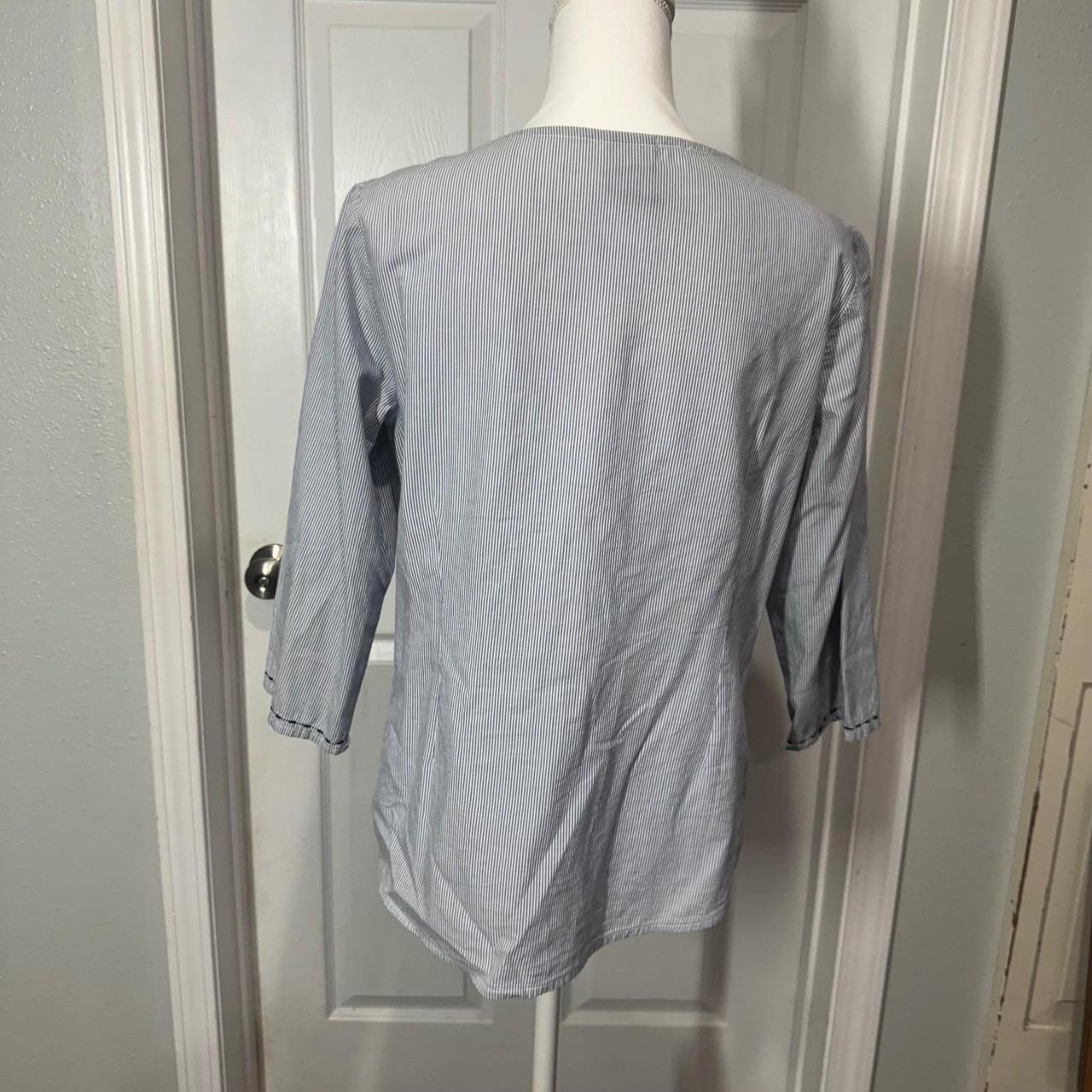 Basic Editions Women's Blouse - Blue - S – Basic … - image 7