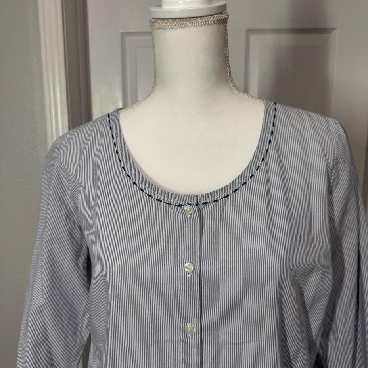 Basic Editions Women's Blouse - Blue - S – Basic … - image 2