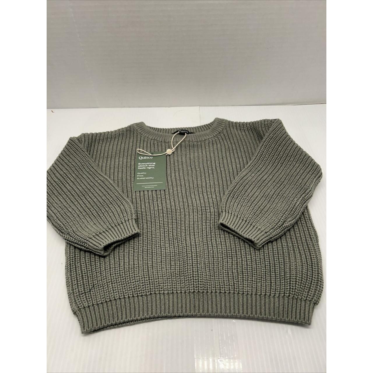 Quince Organic Cotton Fisherman Sweater 2-Pack Olive... - Depop