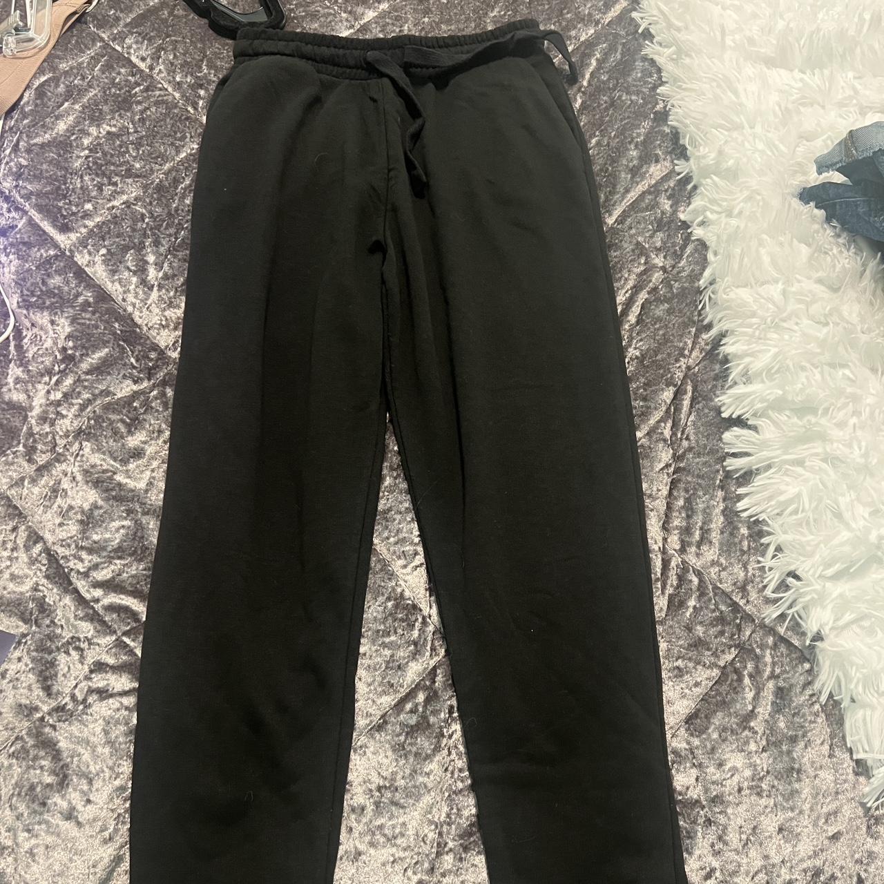 Zara Women's Black Joggers-tracksuits | Depop