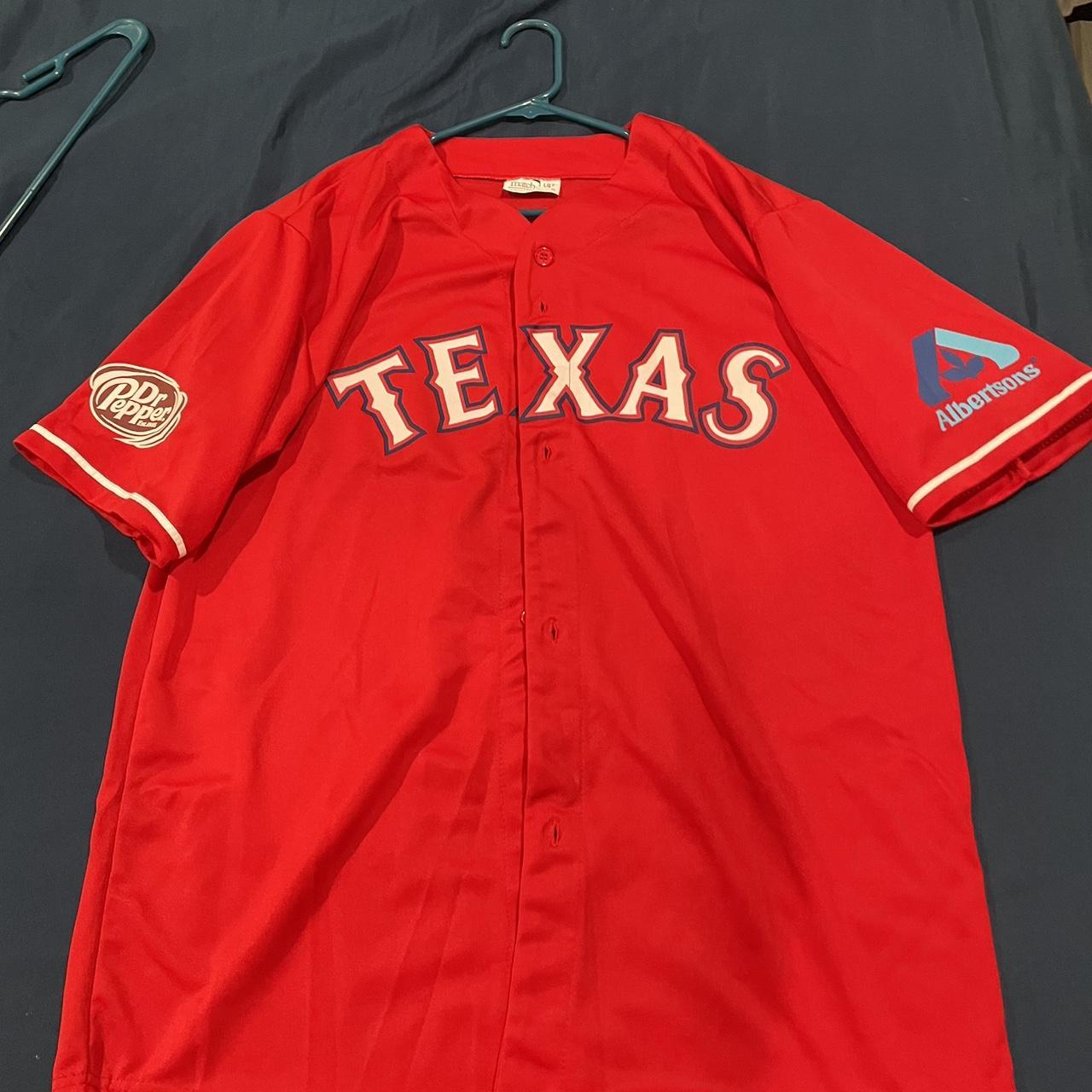 Texas Rangers Baseball Jersey Size Medium Great - Depop