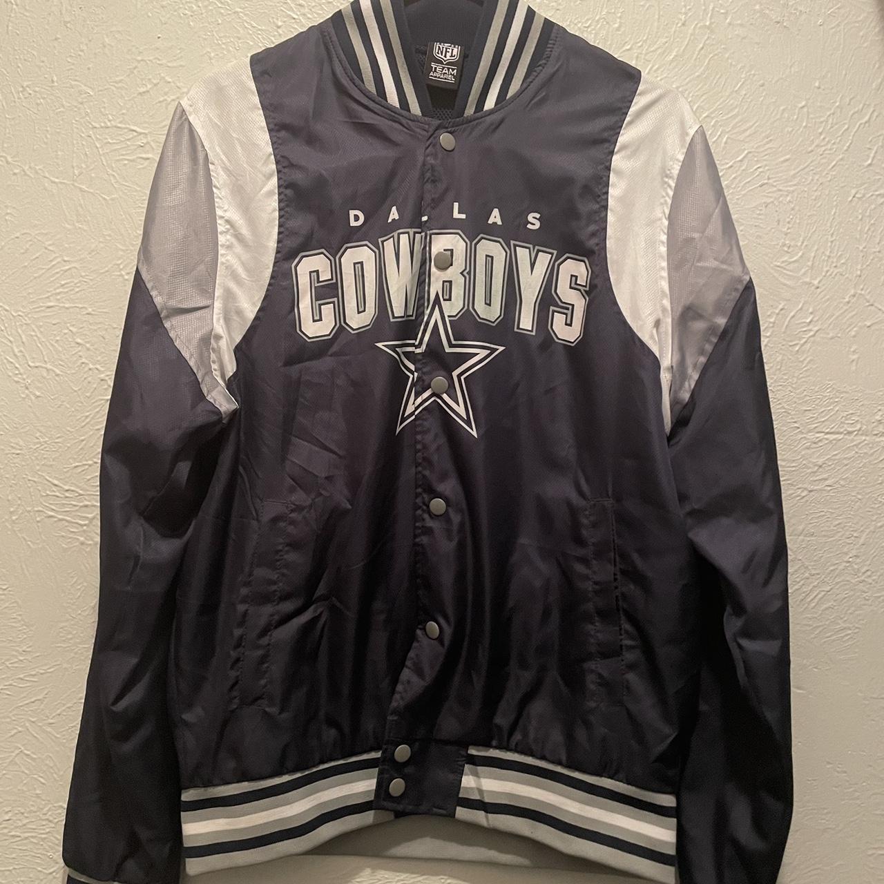 NFL Team Dallas Cowboys Black Leather Vest - Maker of Jacket