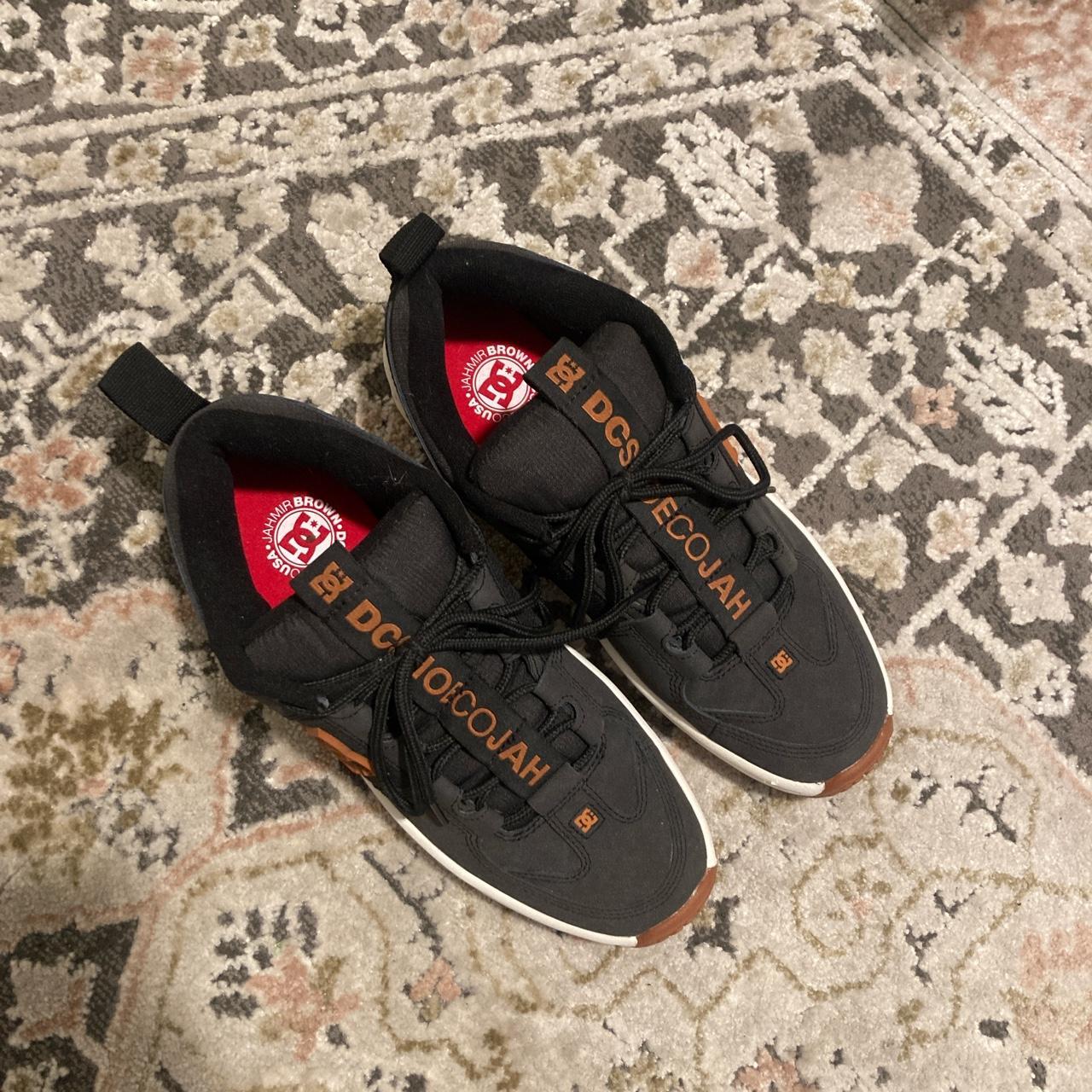 DC Shoes Men's Black and Brown Trainers | Depop