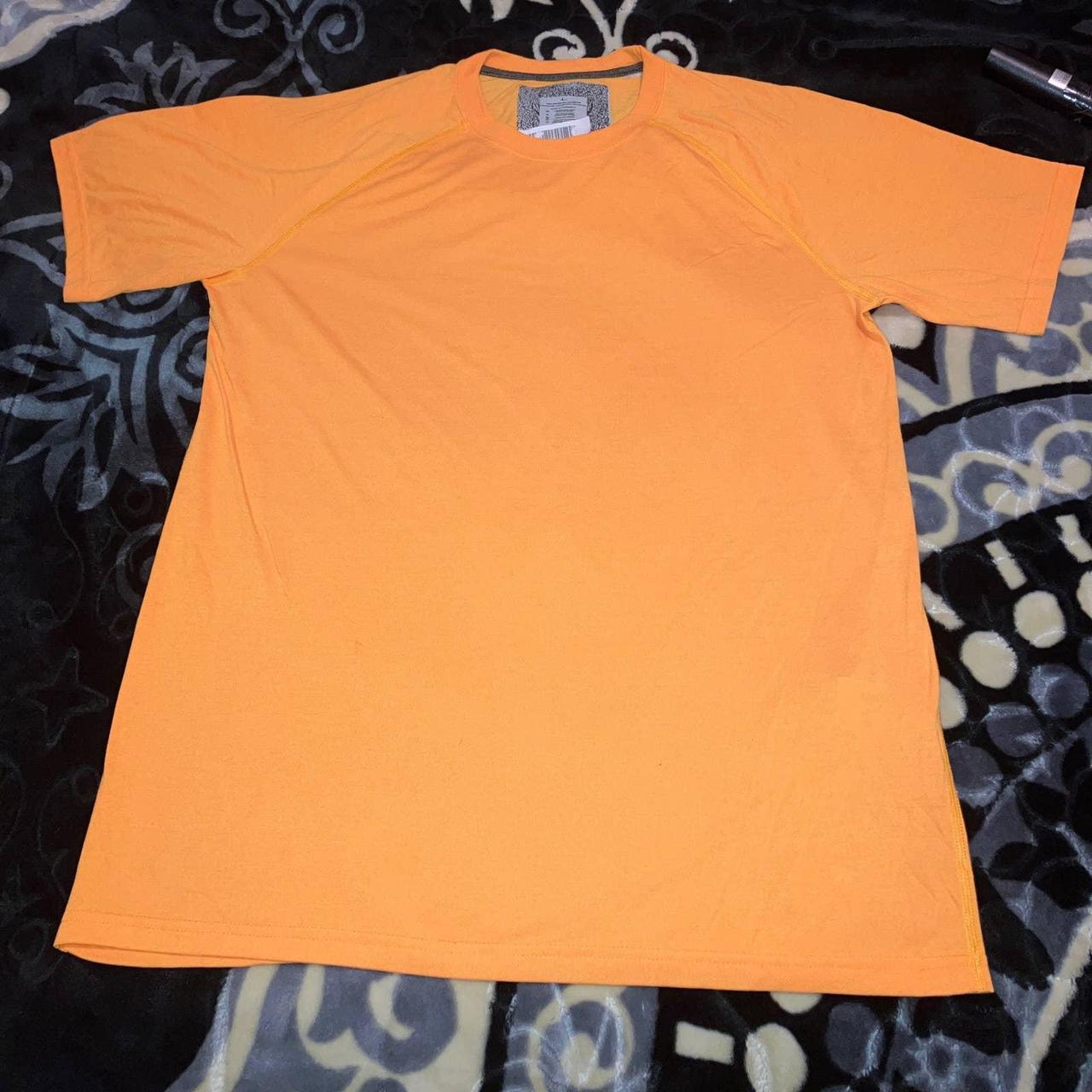 Orange And Black Men's Polyester T-Shirt