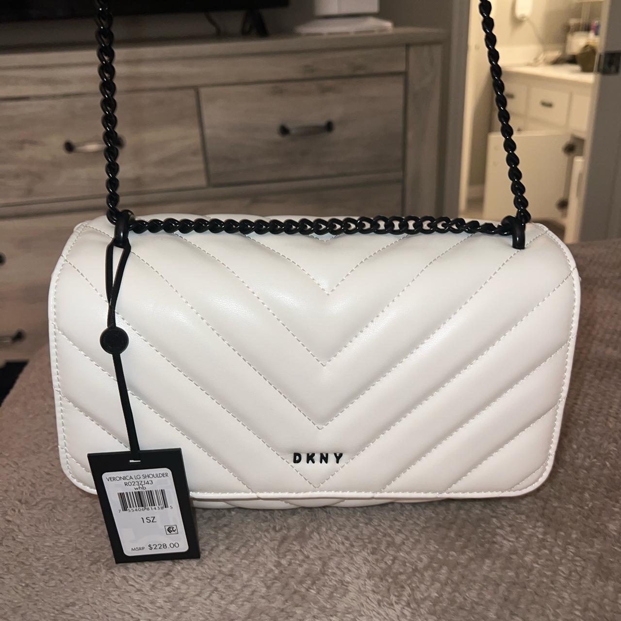 Brand new black and white cross body DKNY bag with - Depop