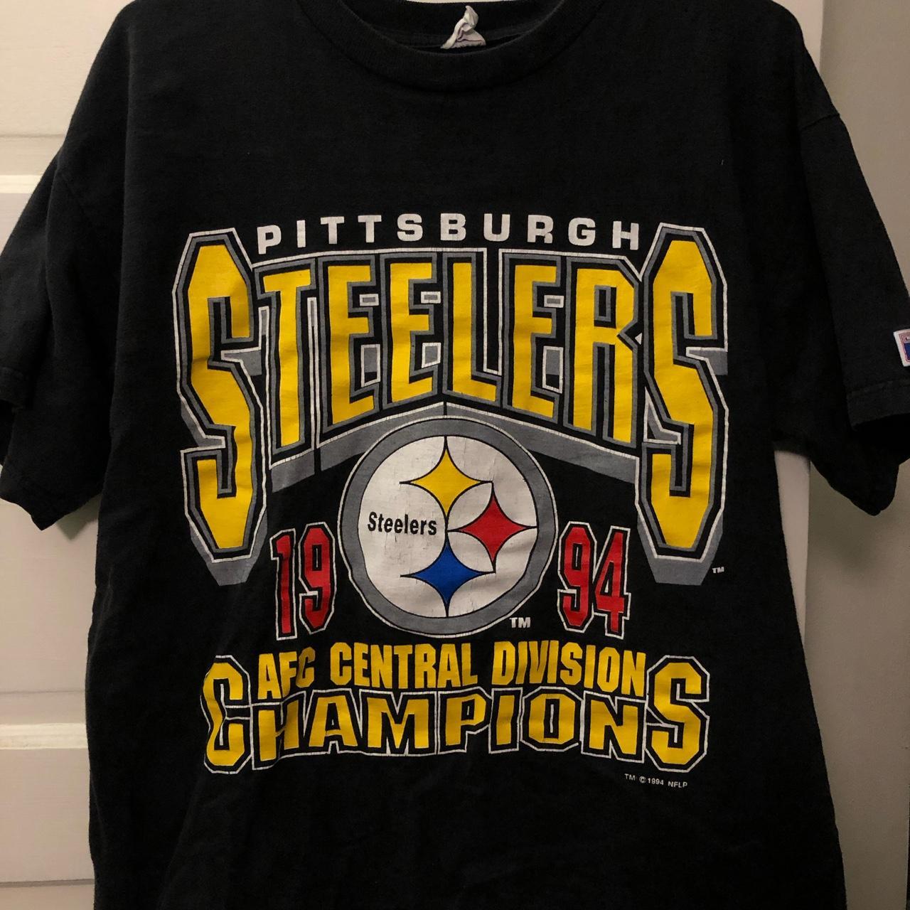 Vintage 1994 Pittsburgh Steelers Graphic Tee Perfect... - Depop