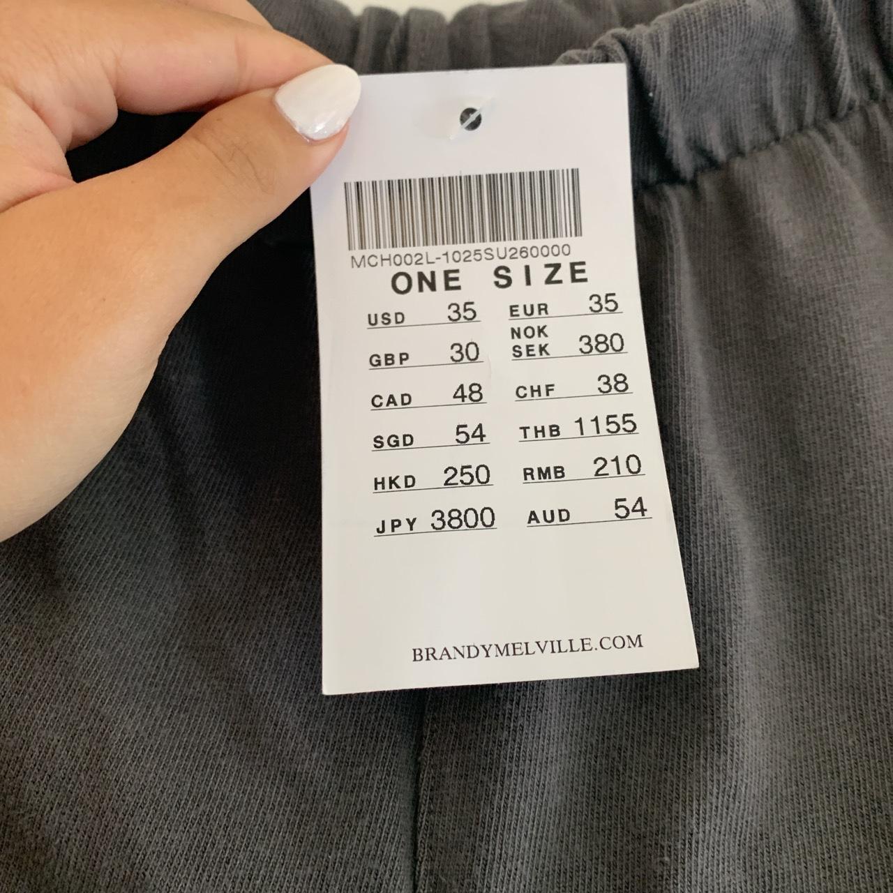 Brandy Melville dark grey flare sweatpants Never... Depop