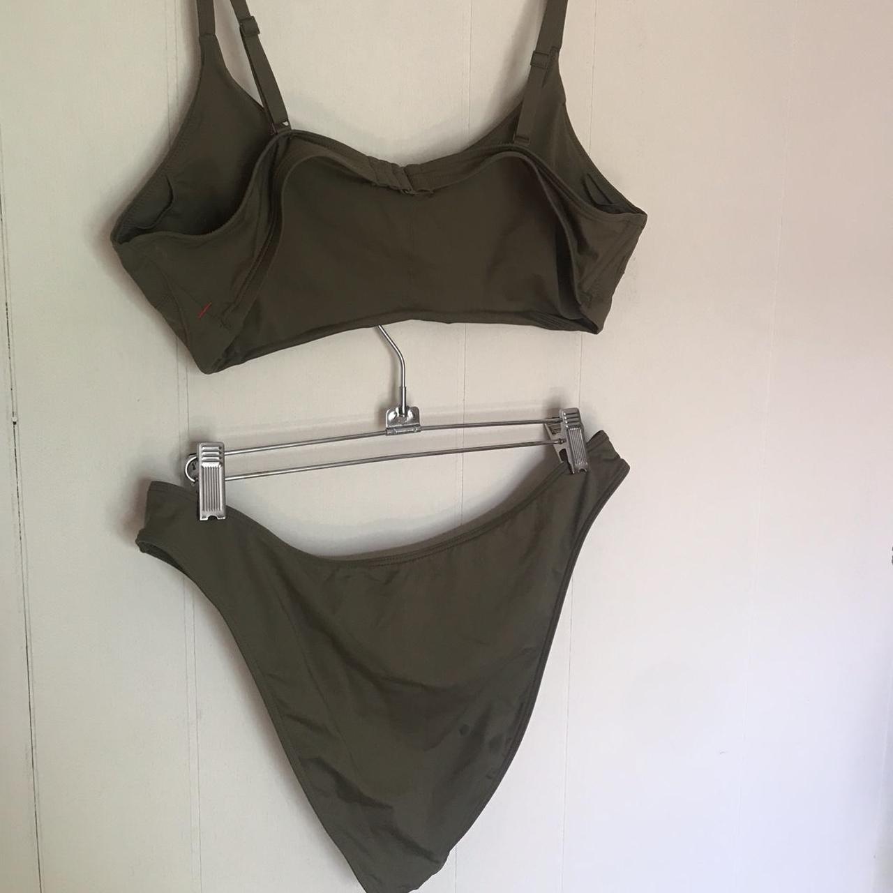 Everlane Women's Khaki and Green Bikinisandtankinisets Depop